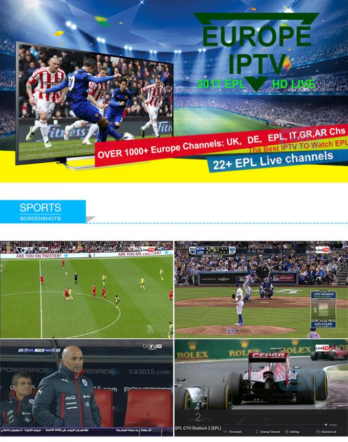 Qualidade da imagem alta de VOD da assinatura de Iview HD do dispositivo de Android tempo do interruptor de 3 - 5 segundos
