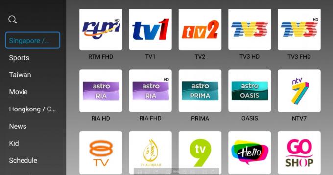 Assinatura árabe de Android Iptv do canal completo da tevê Malásia Myiptv 4K Apk Astro de 4K HD